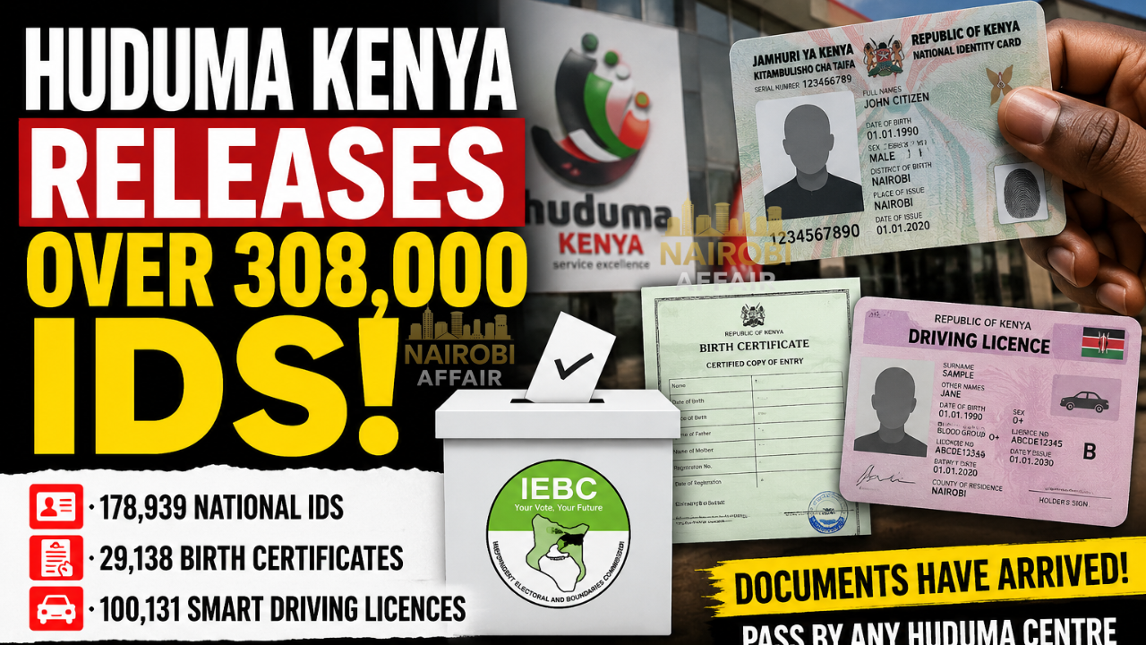 Huduma Kenya Releases 178,000 National IDs as Kenya Prepares for 2027 Elections